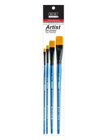 KCK PREMIUM NYLON SHORT HANDLE ARTIST BRUSH - BR SH03